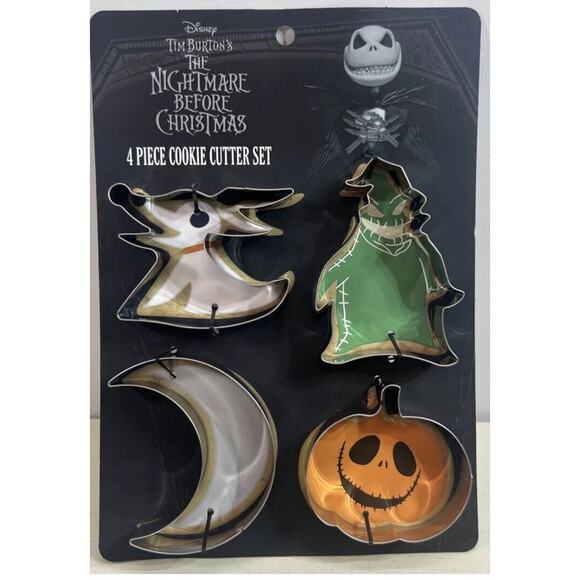 Disney Nightmare Before Christmas 4 Piece Cookie Cutter Set - NEW - Picture 1 of 2